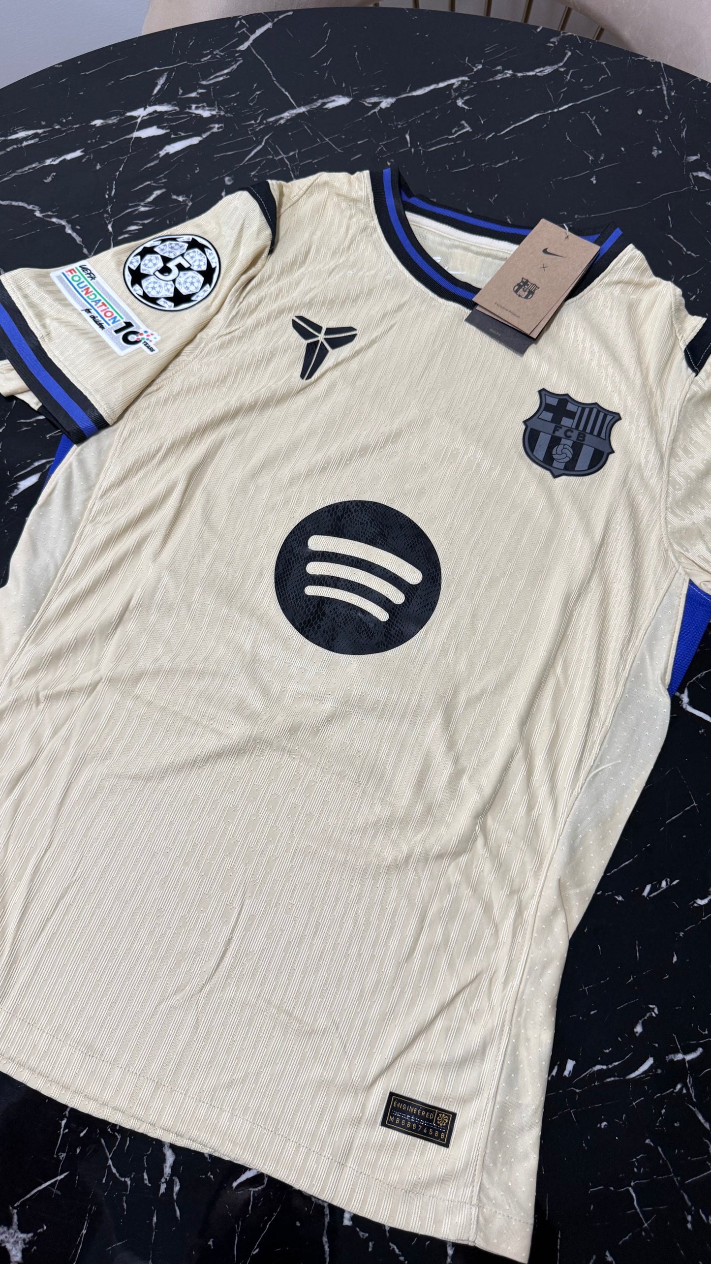 Barcelona 2025/26 Visitante x Kobe Bryant – Camiseta Versión Jugador