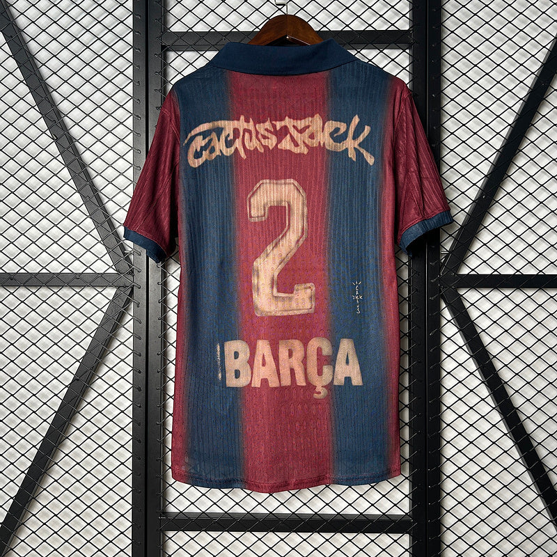 Barcelona x Travis Scott 2025/26 - Camiseta Retro Versión Jugador EDICIÓN LIMITADA