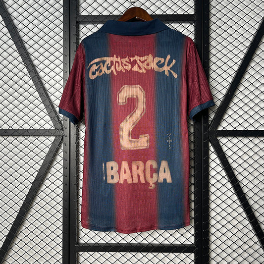 Barcelona x Travis Scott 2025/26 - Camiseta Retro Versión Jugador EDICIÓN LIMITADA