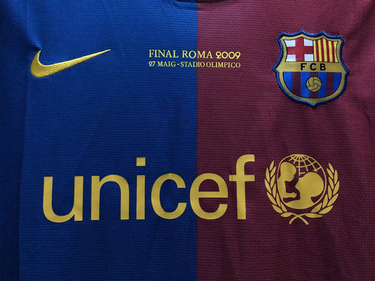 Barcelona 2008/09 – Camiseta Retro - Edición Especial "UCL Final Roma"
