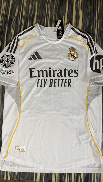 Real Madrid 2025/26 Home - Player Version