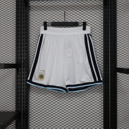 🟡 Short Argentina 2026 – Versión Jugador (Blanco)
