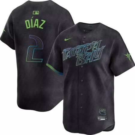 TAMPA BAY RAYS CHARCOAL GREY CITY CONNECT LIMITED JERSEY