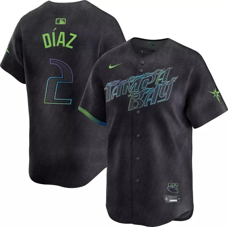 TAMPA BAY RAYS CHARCOAL GREY CITY CONNECT LIMITED JERSEY