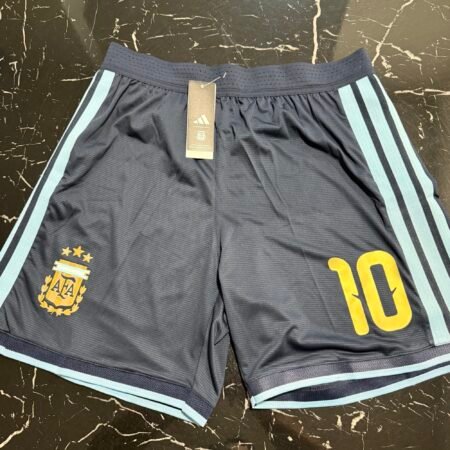 🟡 Short Argentina 2026 Local – Versión Jugador (Azul)