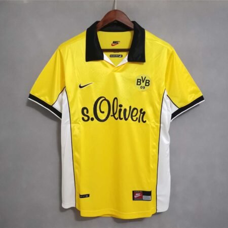 🟡 Borussia Dortmund 1998 Local Amarilla – Camiseta Retro