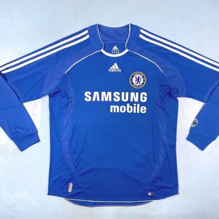 🟡 Chelsea 2006/07 Local – Camiseta Retro Manga Larga