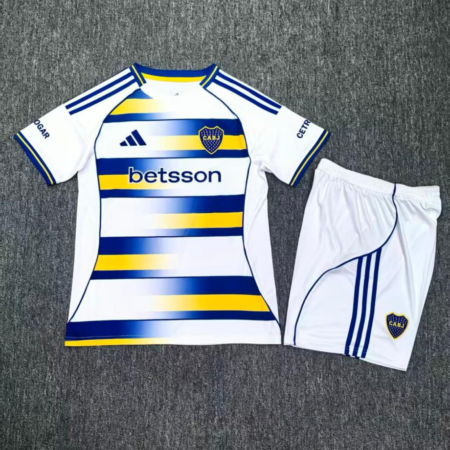 🟡 Boca Juniors 2025/26 Cuarta Equipación – Conjunto Infantil Versión Fan