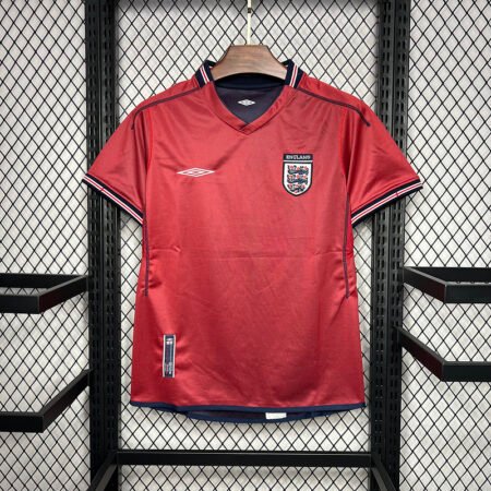 🟡 Inglaterra 2002 Visitante – Camiseta Retro