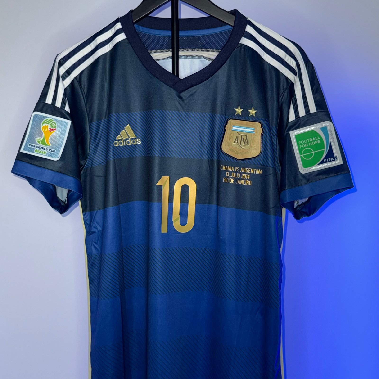 🟡 Argentina 2014 Visitante - Versión Retro