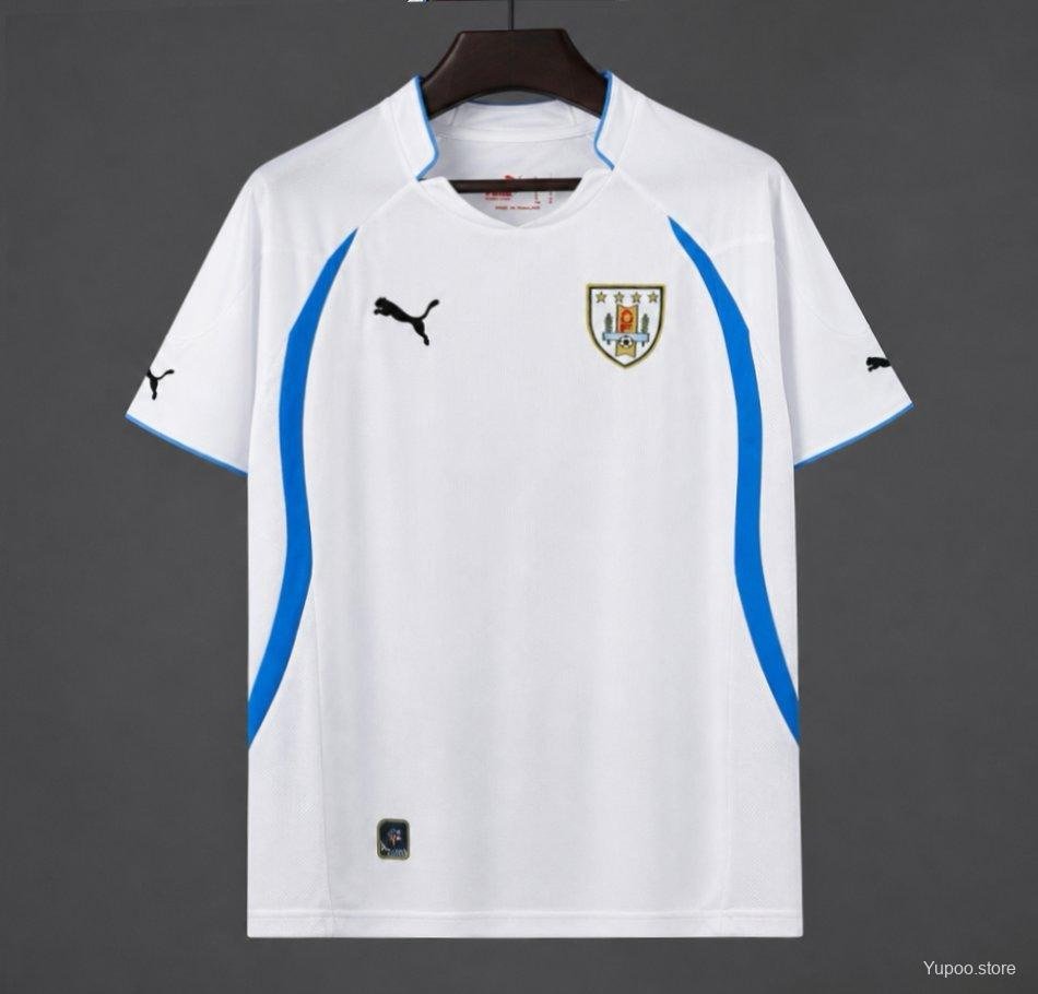 🟡 Uruguay 2010 Visitante - Camiseta Retro