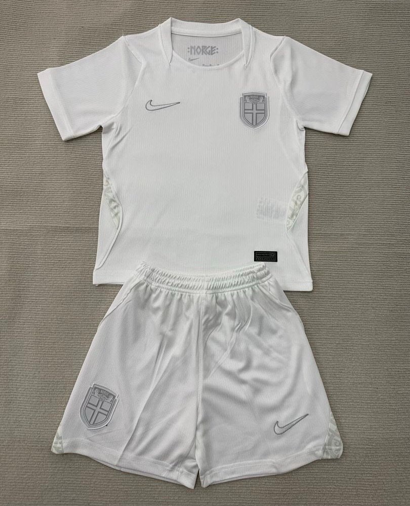 🟡 Noruega 2026 Alternativa WHITE - Conjunto Infantil