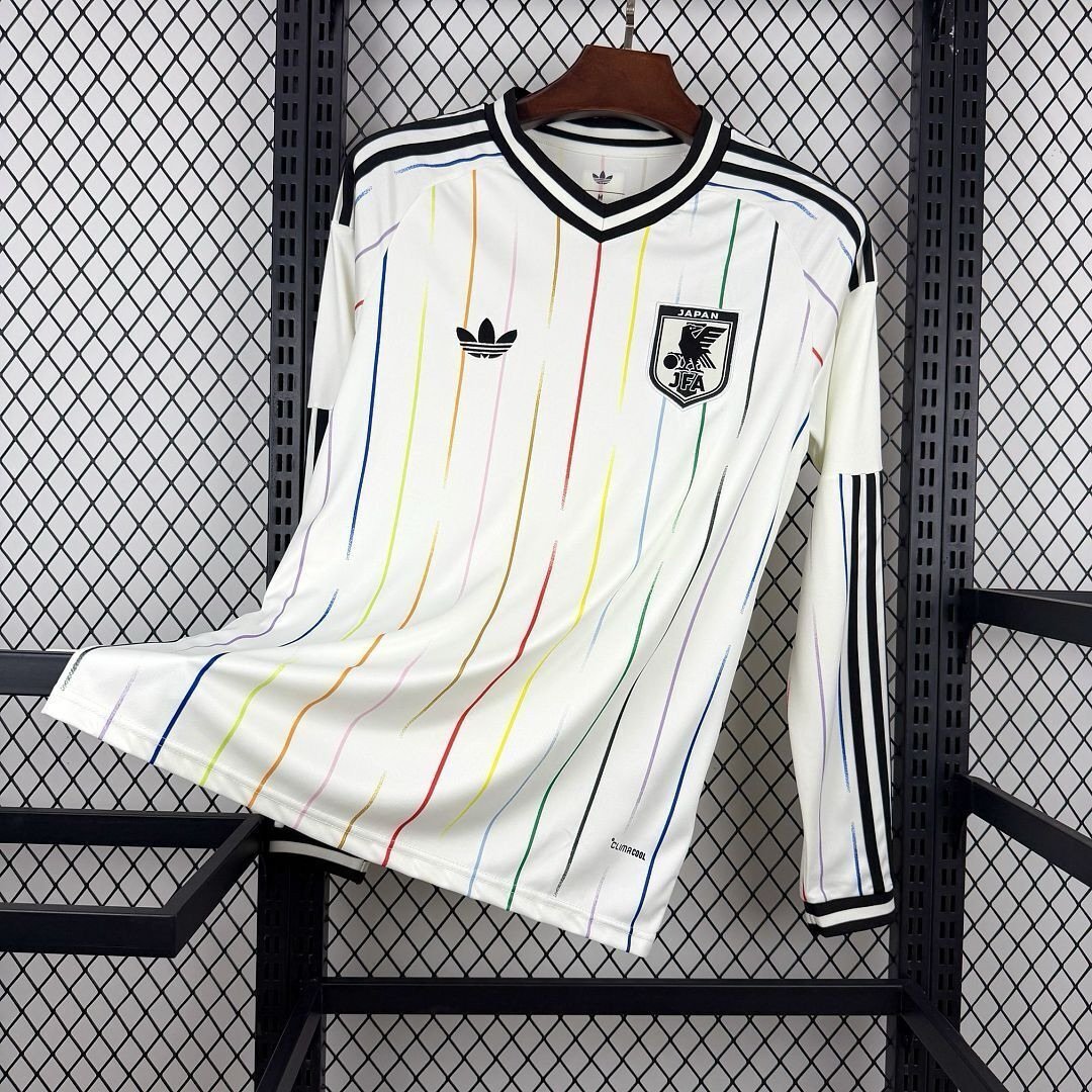 🟡 Japón 2026 Visitante - Camiseta Manga Larga Versión Fan
