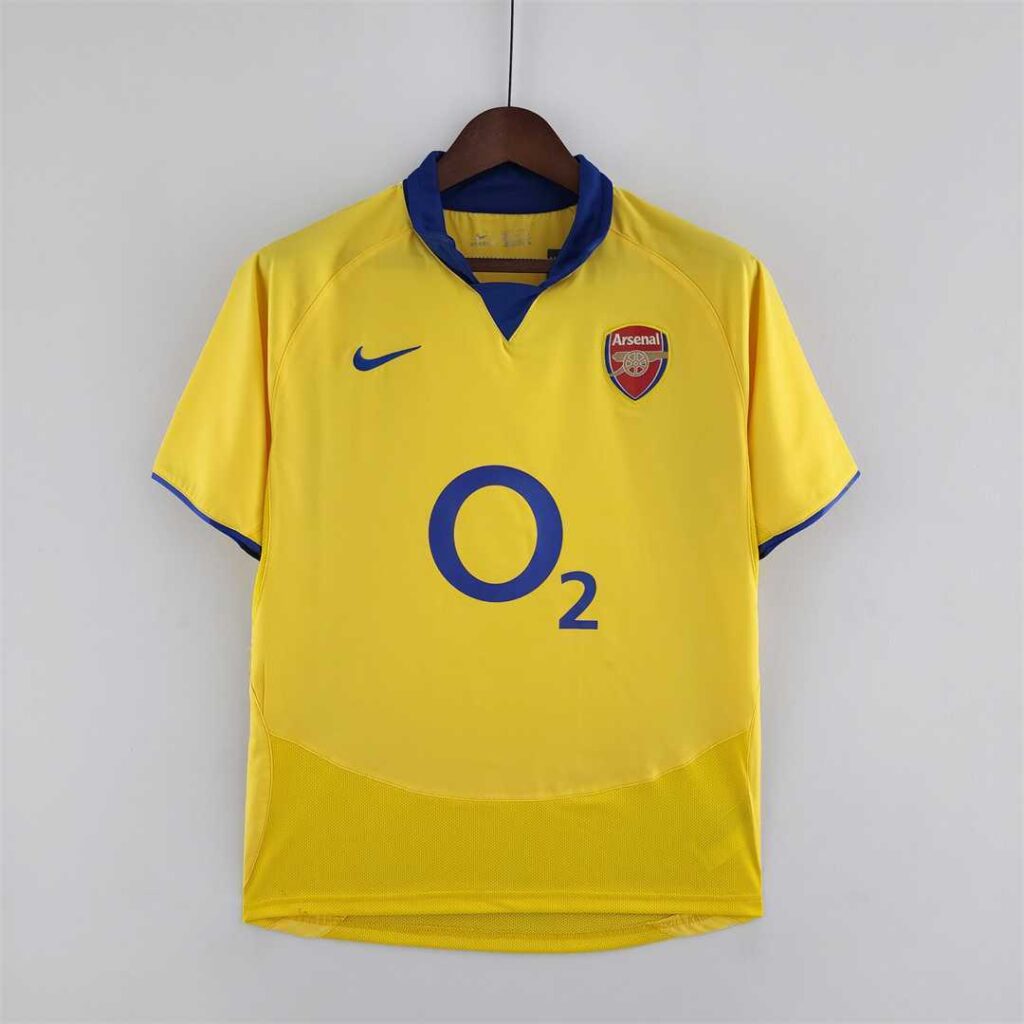 🟡 Arsenal 2003/05 Visitante – Camiseta Retro