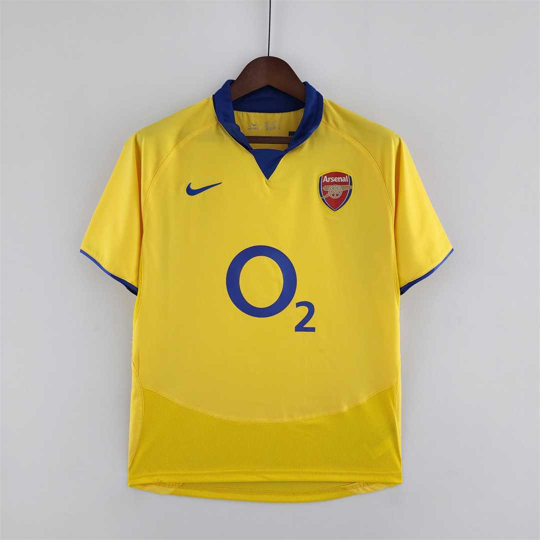 🟡 Arsenal 2003/05 Visitante – Camiseta Retro
