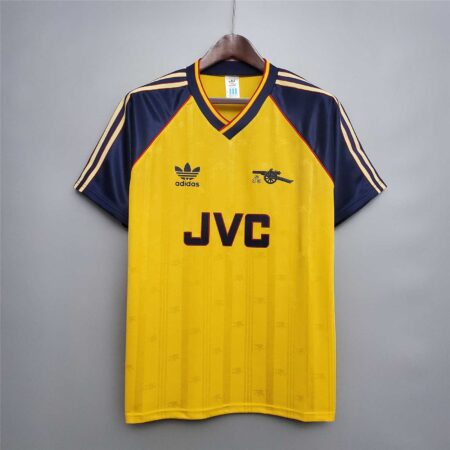 🟡 Arsenal 1988/90 Visitante – Camiseta Retro