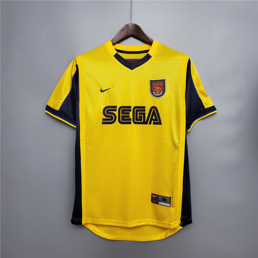 🟡 Arsenal 1999/00 Visitante – Camiseta Retro