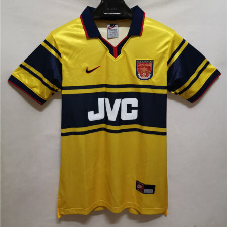 🟡 Arsenal 1997/99 Visitante - Camiseta Retro
