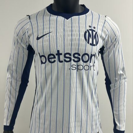 🟡 Inter Milán 2026/27 Visitante – Camiseta Versión Jugador Manga Larga