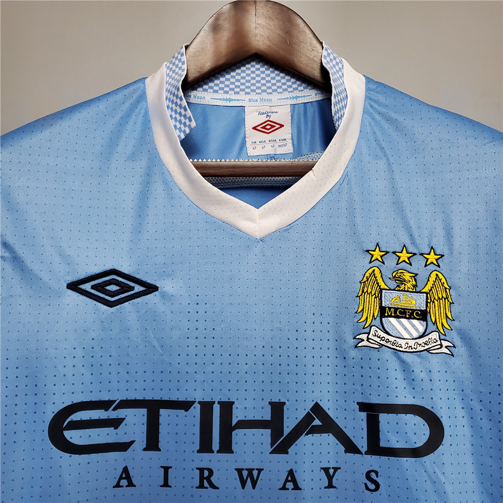 🟡 Manchester City 2011/12 Local - Camiseta Retro - Image 5
