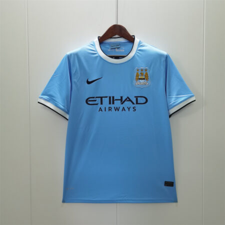 🟡 Manchester City 2013/14 Local - Camiseta Retro