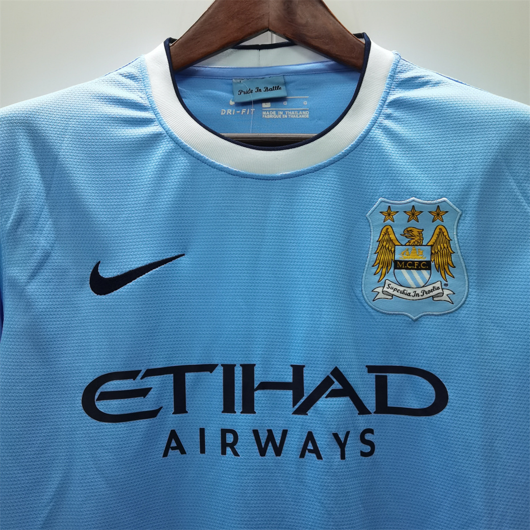 🟡 Manchester City 2013/14 Local - Camiseta Retro - Image 5