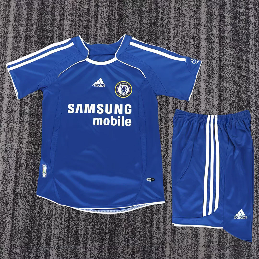 🟡 Chelsea 2006/07 Home – Conjunto Infantil Versión Retro