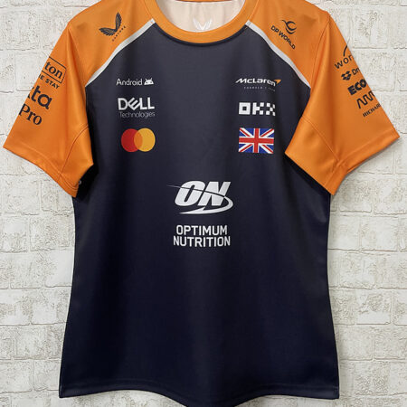 🟡 McLaren 2025 – Camiseta F1 Negra