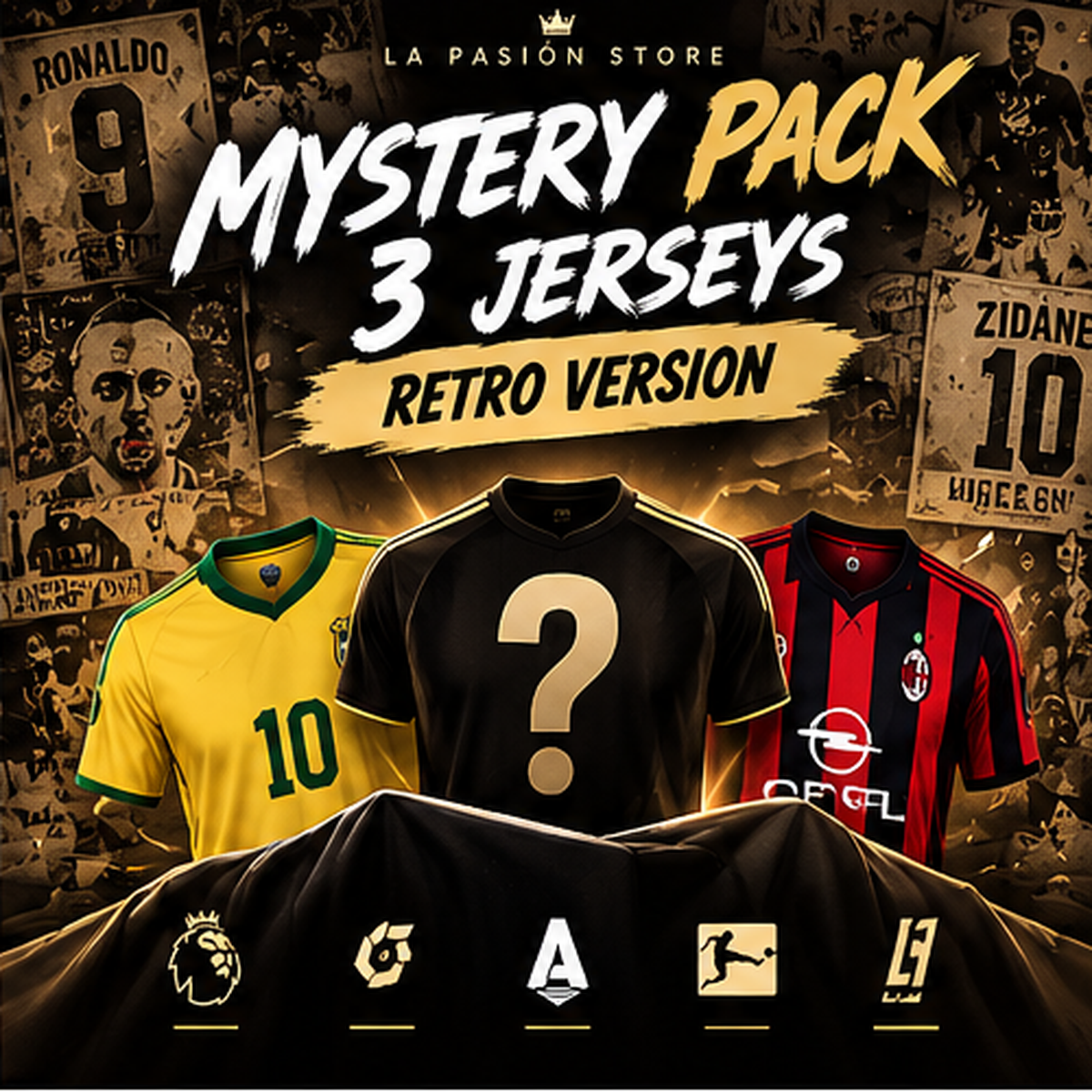 Mystery Pack de 3 camisetas, versión Retro